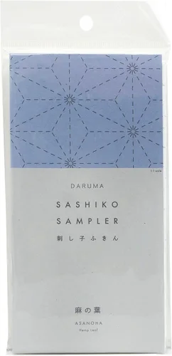 Miniatura 14 de DARUMA Sashiko Sampler - Tela original color azul marino (ángulo recto conectado)