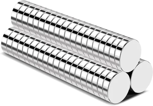 TRYMAG 60 unidades de imanes de neodimio pequeños para refrigerador de tierras raras de 10 x 2 mm, imanes redondos pequeños multiusos en miniatura