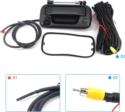 Miniatura 7 de FEXON Manija de la puerta trasera y cámara de estacionamiento inversa compatible con Ford F150 2005-2014 F250 F350 F450 F550 2008-2016