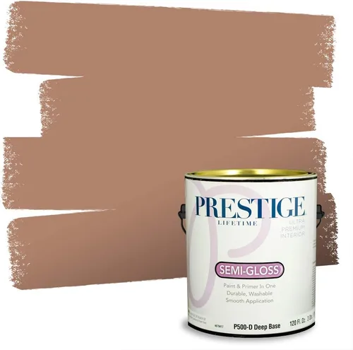Miniatura 24 de PRESTIGE Pintura exterior e imprimación en uno, bronceado Aberdeen, plano, 1 galón