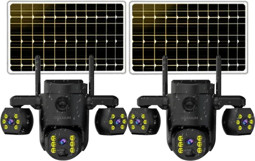 Miniatura 10 de Cámara de seguridad inalámbrica para exteriores de triple lente, cámara de seguridad para exteriores, visión nocturna a color, cámara al aire libre