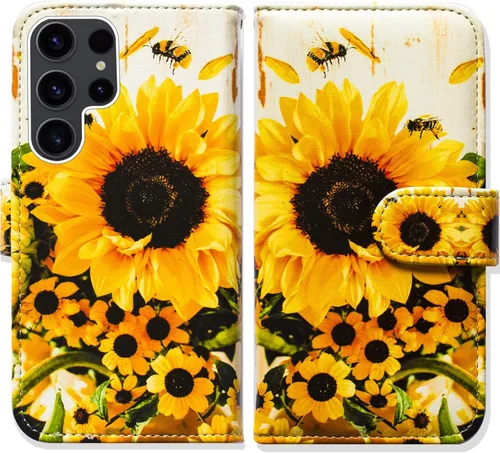 Miniatura 12 de Bcov Funda para Galaxy S23 Ultra, funda de piel con tapa para Samsung Galaxy S23 Ultra con ranura para tarjeta y soporte para Samsung Galaxy S23
