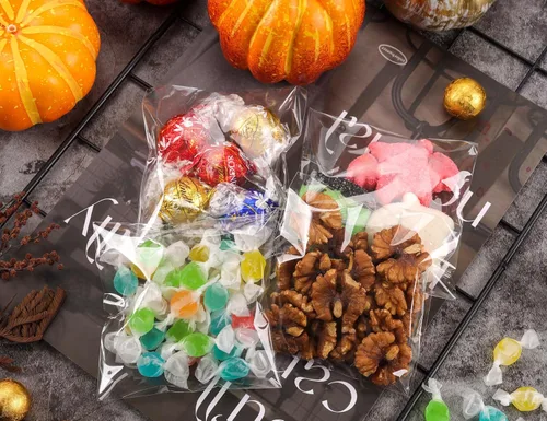 Miniatura 6 de YunKo Paquete de 200 bolsas de celofán autosellantes, bolsas transparentes para galletas para regalo, bolsa para embalaje de galletas, dulces