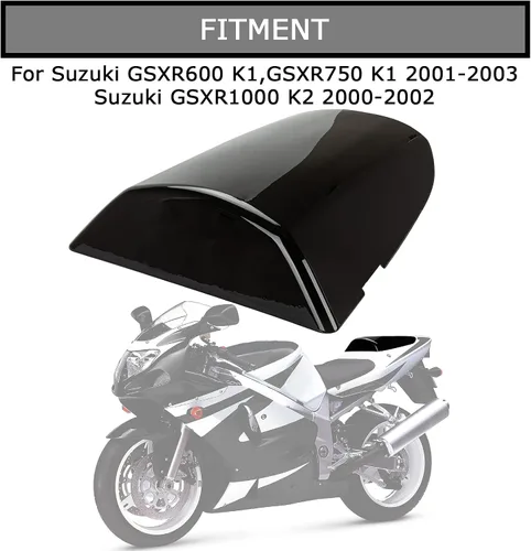 Miniatura 2 de Cubierta de carenado del asiento trasero para GSXR600 GSXR750 K1 2001-2003 GSXR1000 K2 2000-2002 GSXR1000 K3 2003-2004 negro