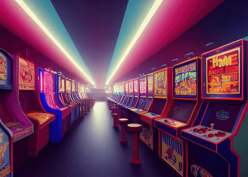 Miniatura 2 de BELECO Telón de fondo de tela para sala de juegos de 5 x 3 pies para fotografía, telón de fondo de juegos retro para decoración de fiestas, consola