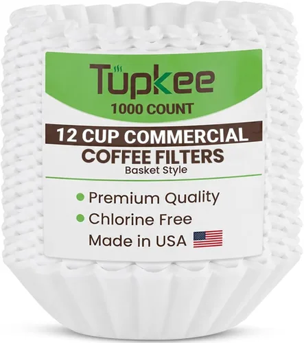 Miniatura 10 de Filtros de café grandes de 12 tazas, 9.75 x 4.25 pulgadas, 500 unidades, paredes altas para evitar el desbordamiento del suelo, compatibles