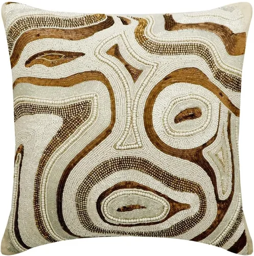 Miniatura 20 de The HomeCentric Funda de almohada color crema para sofá, funda de almohada moderna de 12 x 12 pulgadas, funda de almohada cuadrada de satén, funda