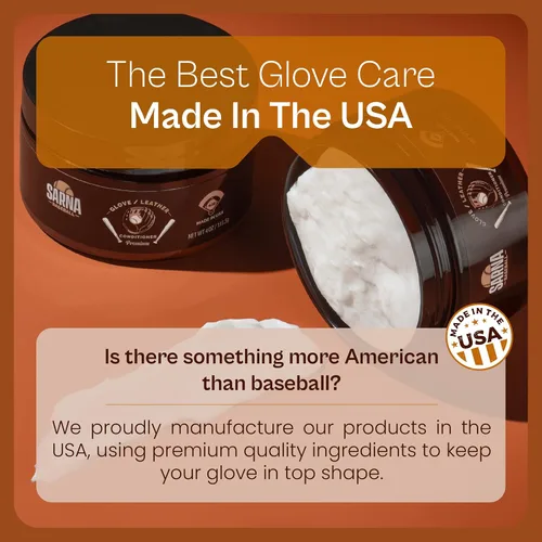 Miniatura 6 de SARNA BASEBALL Glove Leather Conditioner - Use on Baseball Gloves, Softball Gloves, and Other Leather Sports Equipment - Made in USA