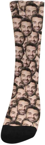 Miniatura 3 de Calcetines personalizados con foto para mascotas, huesos de pescado, huellas de gatos y perros, calcetines con imagen para hombres y mujeres