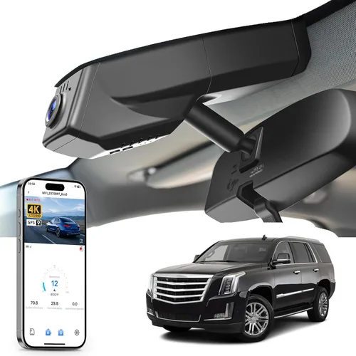 Miniatura 13 de Mangoal Cámara de tablero 4K para Cadillac Gen5 Escalade/Escalade ESV 2021-2026 (modelo A), Base Sport Premium Luxury Platinum Serie V, video UHD