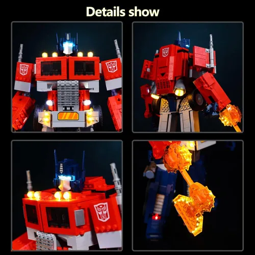 Miniatura 4 de Kyglaring Kit de iluminación LED (sin modelo) diseñado para Lego Optimu Prime Transformer 10302 Kit de construcción modelo - sin juego de Lego