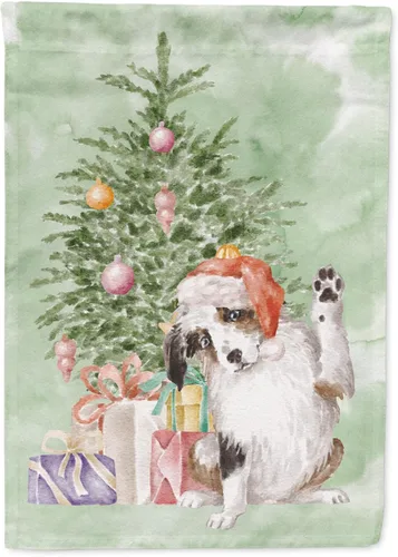 Miniatura 57 de Caroline's Treasures CK8213GF Bulldog Inglés #2 Regalos de Navidad y árbol de jardín Bandera de buzón Bandera decorativa para patio exterior, patio