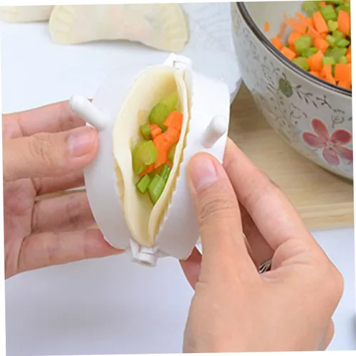 Miniatura 6 de Kichvoe Juego de brillo de labios, 3 piezas, herramientas para hacer albóndigas, moldes para bolas de masa, prensa de empanada, prensa de masa