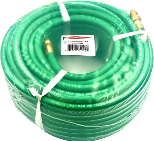 Miniatura 6 de Manguera de gas argón de 100 pies, mangueras de soldadura de gas inerte para regulador de soldadura MIG/TIG, manguera reguladora de medidor de flujo