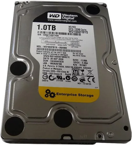 Western Digital Disco duro SATA WD1002FBYS de 1 TB