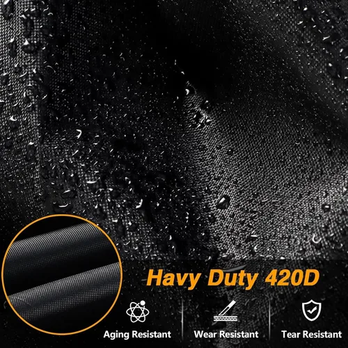 Miniatura 4 de EVRBUL Cubierta UTV de 126 pulgadas de largo x 69 pulgadas de ancho x 68 pulgadas de alto, impermeable, resistente, 420D, para exteriores