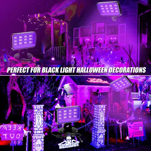 Miniatura 6 de Luces negras de 30 W para fiesta brillante, luz LED de alta potencia para exteriores, luz de inundación, luz negra impermeable IP66, foco de luz