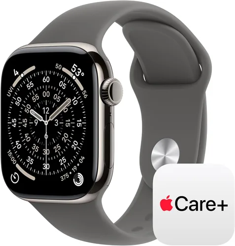 Miniatura 10 de Apple Reloj inteligente de la serie 11 [GPS de 1.654 in] con caja de aluminio plateado con correa deportiva de niebla morada - S/M. Puntuación