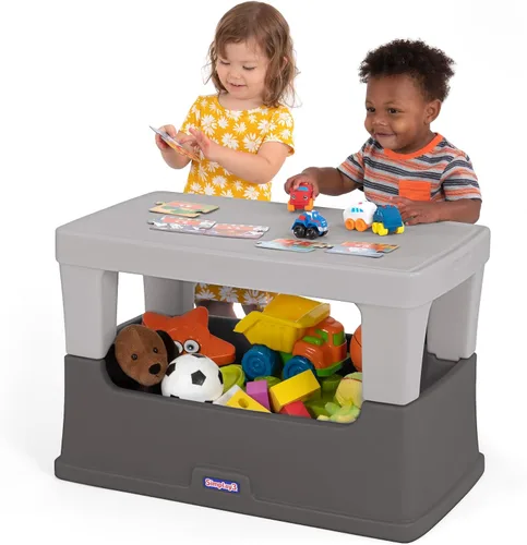 Miniatura 5 de Simplay3 Play Around - Caja de juguetes para niños, caja de juguetes multiusos y mesa de juego para niños, suministros de arte, manualidades