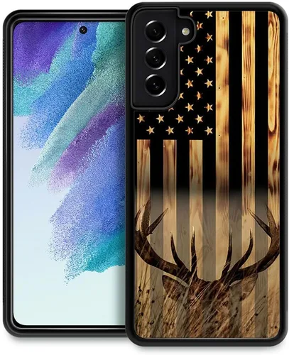 Miniatura 7 de DJSOK Funda compatible con Samsung Galaxy S22 Ultra, diseño con patrón de parachoques trasero, esquinas reforzadas contra arañazos, esquinas Bandera