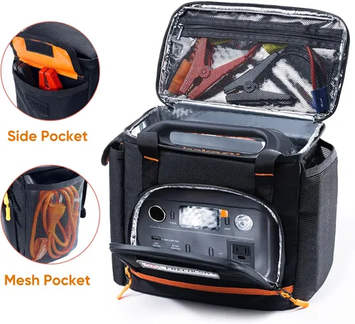 Miniatura 2 de Estuche de Transporte de Viaje Compatible con Jackery Explorer 300/240/160, Estuche de Almacenamiento de Estación de Energía Portátil con Fondo