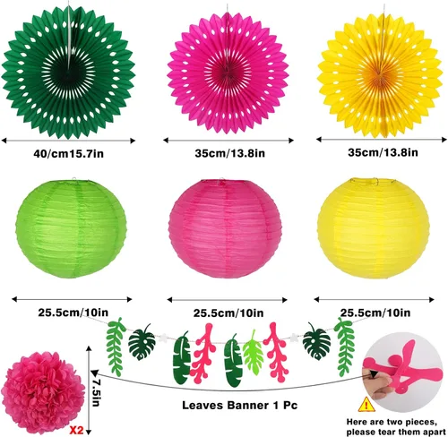 Miniatura 2 de Decoraciones de fiesta de pájaros tropicales, loros tucán, panal, hawaiano, verano, playa, Luau, suministros para colgar, decoraciones de fiesta