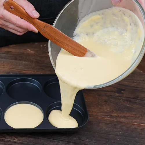 Miniatura 8 de Paquete de 2 Spurtle de madera para masa madre, mezcla, alcanzar el fondo del frasco, batidor de masa, espátula de frasco de mango largo