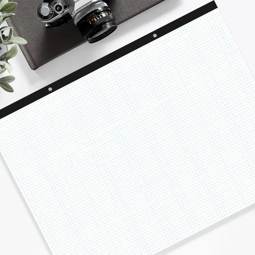 Miniatura 6 de Papel cuadriculado grande de ingeniería, papel cuadriculado de 22 x 17 pulgadas, 50 hojas/100 páginas, bloc de papel de cuadrícula azul de 4 x 4