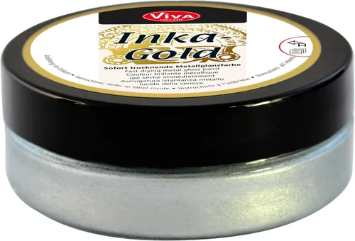 Miniatura 14 de Viva Decor Inka Gold Gilding Wax 2.3 oz (Oro) - Pasta de Pulido Metálica a Base de Cera de Fácil Aplicación. Brillo Metálico de Secado Rápido, Dorado