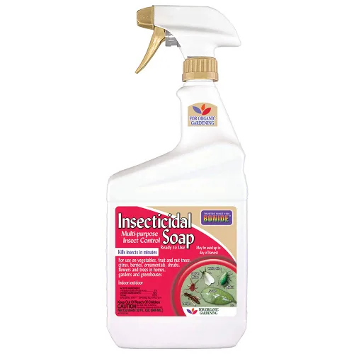 Bonide Jabón insecticida, 32 onzas en aerosol listo para usar, control de insectos multiusos para jardinería orgánica en interiores y exteriores