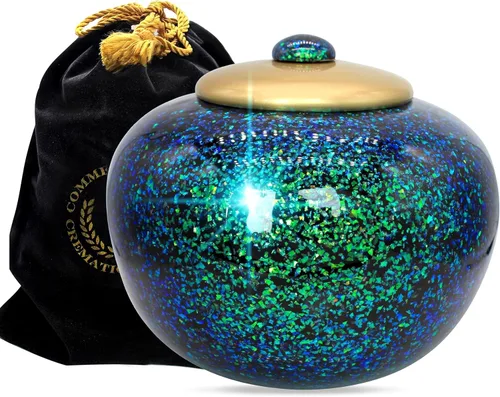 Miniatura 20 de Commemorative Cremation Urns for Human Ashes Adulto Hombre y Mujer – Urnas de cremación personalizadas decorativas bellamente hechas a mano