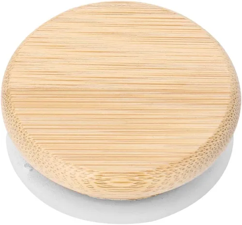 Miniatura 2 de iiniim Tapas reutilizables de bambú, tapas de anillo de sellado de silicona, tapas para pequeñas bocas regulares, conservas de conservas, tarros