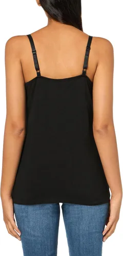 Miniatura 27 de Motherhood Maternity Camiseta sin mangas de lactancia con clip para mujer con correas ajustables y brasier integrado para lactancia materna