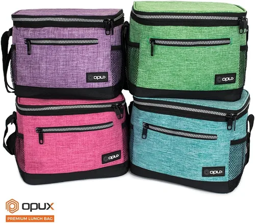 Miniatura 7 de opux Lonchera térmica para hombres y mujeres, bolsa de almuerzo para el trabajo y la escuela, a prueba de fugas, hielera suave tipo tote