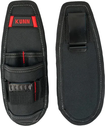 Miniatura 3 de KUNN Soporte de herramientas de construcción Pequeña bolsa de herramientas de electricista para cinturón de herramientas Rojo-2 paquetes