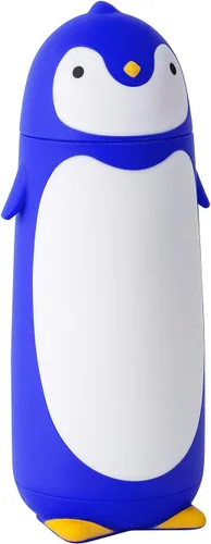 Miniatura 11 de Termo de acero inoxidable aislado al vacío, diseño de pingüino, taza de viaje, botella de té, agua y café