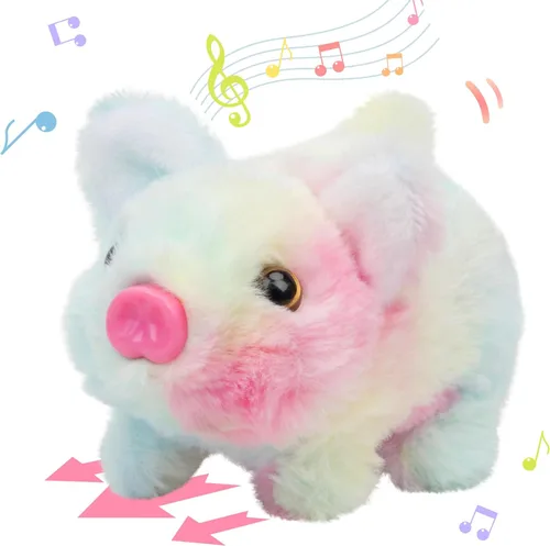 Miniatura 14 de Hopearl - Juguete de peluche electrónico interactivo de unicornio con sonidos y movimientos, camina y tiene un cuerno luminoso; regalo para niños