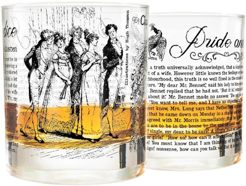 Miniatura 8 de Greenline Goods Vasos de whisky - Alicia en el país de las maravillas (juego de 2) Literatura Rocas Vidrio con Lewis Carroll Libro Imágenes &