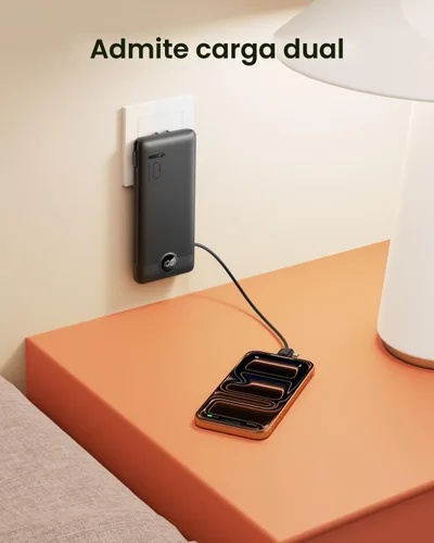 Miniatura 5 de Cargador Portátil con Enchufe de Pared, Banco de Energía USB C Delgado con Cables Integrados, Paquete de Batería Externa con Pantalla LED