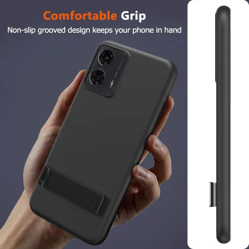 Miniatura 5 de Compatible con Motorola Moto G24 4G / G04 4G /G04S / E14 4G Funda de teléfono con protector de pantalla de vidrio [3 formas de soporte] Soporte