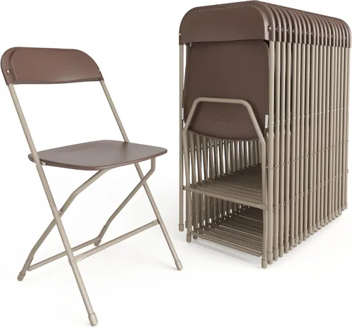 Miniatura 36 de Flash Furniture Hercules Series Silla plegable de plástico, color rojo, paquete de 6, capacidad de peso de 650 libras, cómoda silla para eventos