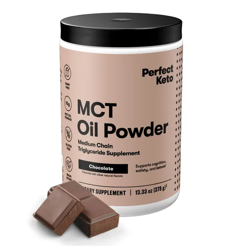Miniatura 11 de Perfect Keto 7g de polvo de aceite MCT, suplemento de triglicéridos de cadena media, crema de café sin lácteos para dieta Keto, mezcla de aceite MCT