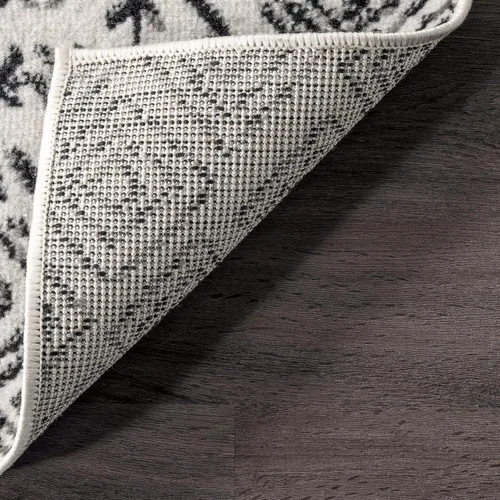 Miniatura 8 de nuLOOM Arabella Alfombra contemporánea con bordes, 4 x 6 pies, gris claro Arabella Gris Claro