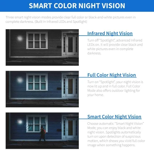 Miniatura 6 de GW Security 8 canales 8 megapíxeles AI reconocimiento/persona/vehículo detección 4K sistema de cámaras de seguridad, 4 UHD 2160P 4K 2-Way Audio