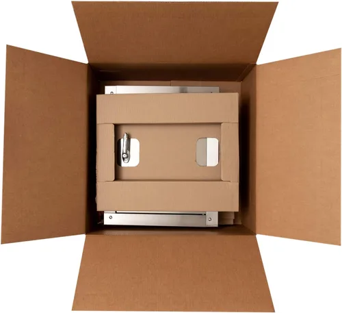 Miniatura 7 de Puerta universal de acero inoxidable compatible con ADA – Bisagra inferior, 21 pulgadas de ancho x 18 pulgadas de alto, cierre automático