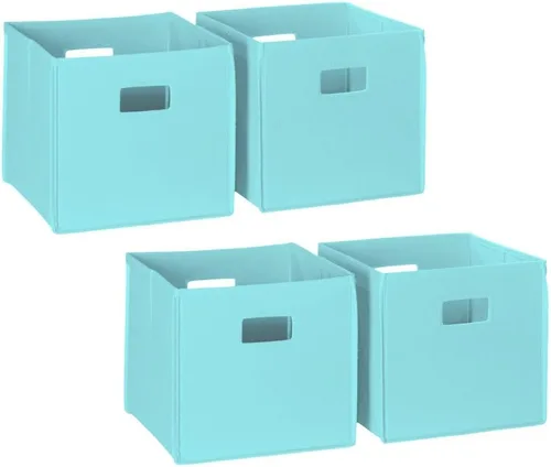 Miniatura 29 de RiverRidge Cajones de almacenamiento plegables con asas Organizador de almacenamiento Aqua Cube para armario, dormitorio y sala de juegos - Juego