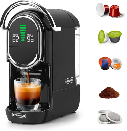 Miniatura 14 de Máquina de Espresso Mini Magician1 para Nespresso Original, Dolce Gusto, Lavazza Blue, Cápsulas ESE, Máquina de Café de 19 Bares para Café Molido