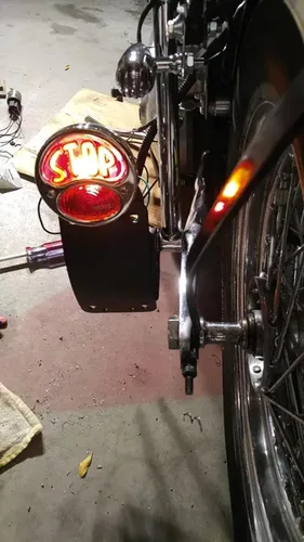 Miniatura 4 de iJDMTOY Bombilla incandescente única de estilo Duolamp de 4 pulgadas en negro brillante, compatible con automóviles clásicos, hot rods, motocicletas