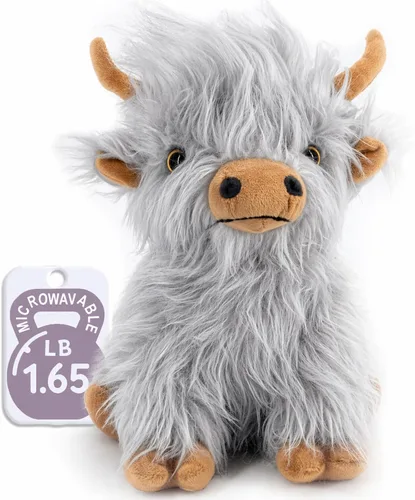 Miniatura 9 de Marysun Peluche de vaca de las Highlands para niños no apto para microondas marrón regalo para niñas y niños