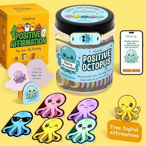 Miniatura 20 de Stofinity Regalos de Conejo de Apoyo Emocional Para Mujeres - Tarjetas de Afirmaciones Diarias Para Mujeres, Afirmaciones Positivas Regalos Para